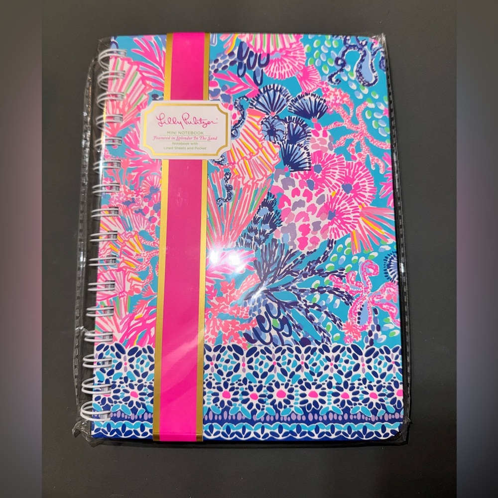 Lilly Pulitzer Pink and Blue Mini Notebook